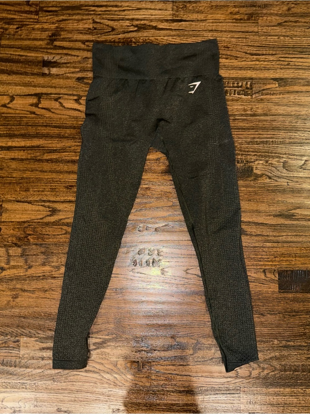GYMSHARK Women’s Interval Seamless Leggings in Stealth Green - Size Medium